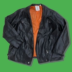 Collusion faux leather women’s jacket size14
